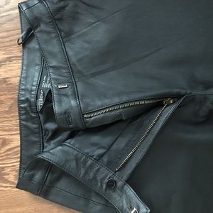 Women’s Black Leather Pants